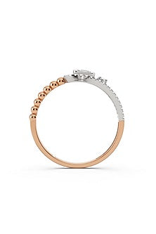 14kt Two-Tone Finish Ring With 45 Diamonds
