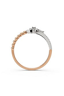 14kt Two-Tone Finish Ring With 50 Diamonds