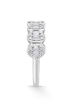14kt White Gold Finish Ring With 50 Diamonds