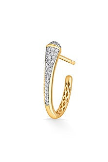 18kt Rose Gold Finish Earrings With 83 Diamonds