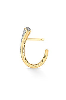 18kt Rose Gold Finish Earrings With 83 Diamonds
