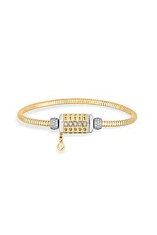 18kt Rose Gold Finish Loose Bracelet With 90 Diamonds