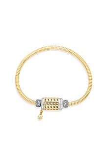 18kt Rose Gold Finish Loose Bracelet With 90 Diamonds