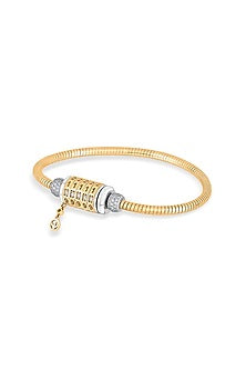 18kt Rose Gold Finish Loose Bracelet With 90 Diamonds