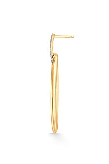 18kt Rose Gold Finish Earrings With 25 Diamonds