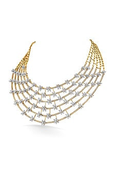 18kt Rose Gold Finish Necklace With 1151 Diamonds