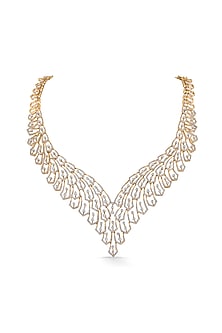 14kt Rose Gold Finish Necklace With 1417 Diamonds