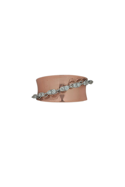 18kt Rose Gold Finish Diamond Soiree Ring