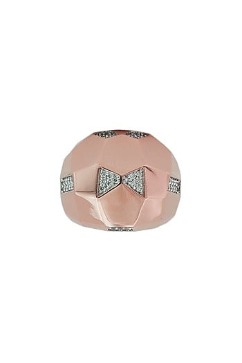 18kt Rose Gold Finish Diamond Soiree Ring