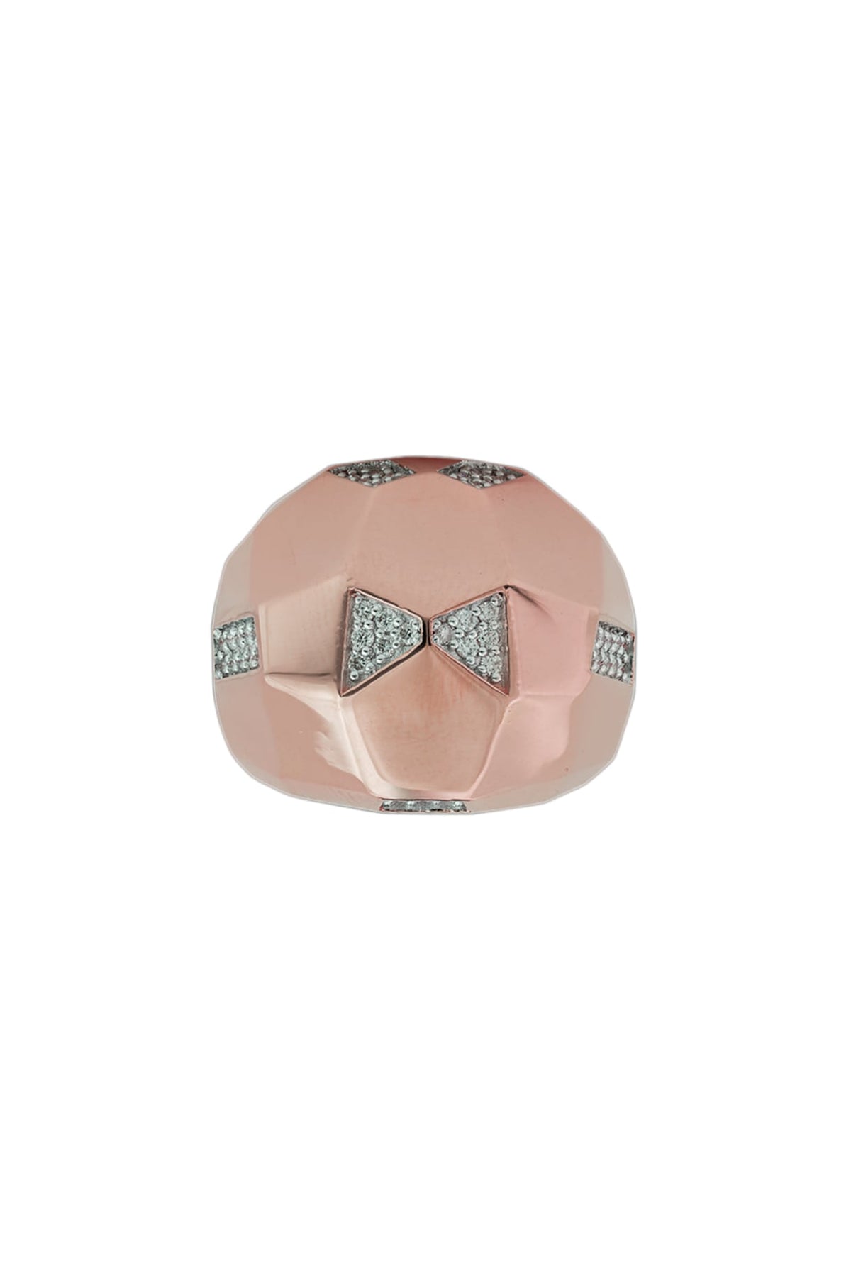 18kt Rose Gold Finish Diamond Soiree Ring