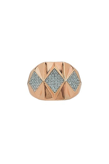 18kt Rose Gold Finish Diamond Soiree Ring