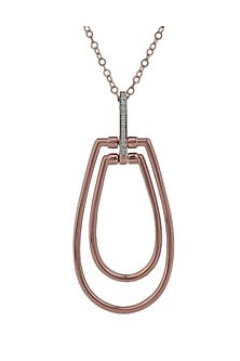 18kt White Finish Diamond Soiree Pendant