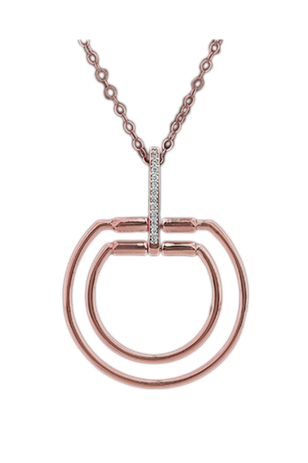 18kt White Finish Diamond Soiree Pendant