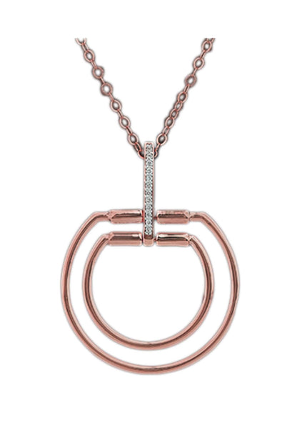 18kt White Finish Diamond Soiree Pendant