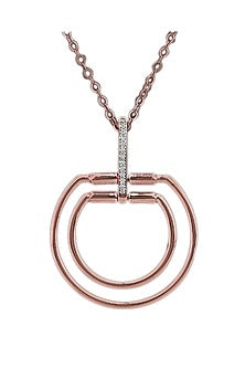 18kt White Finish Diamond Soiree Pendant