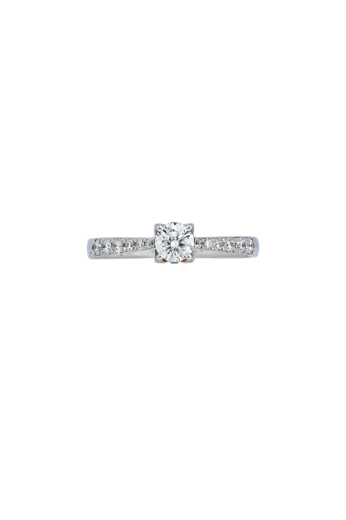 18kt White Finish Diamond Soiree Ring