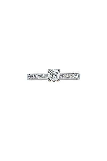 18kt White Finish Diamond Soiree Ring