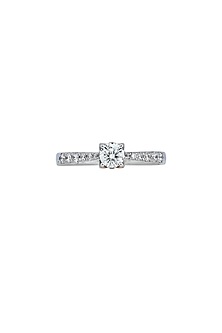 18kt White Finish Diamond Soiree Ring