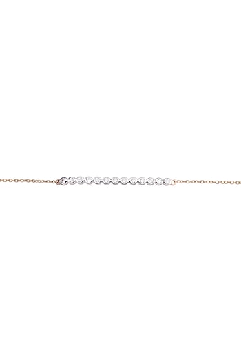 14kt Rose Gold Finish Diamond Loose Bracelet