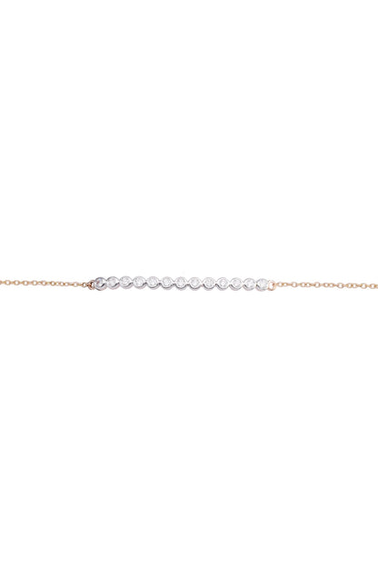 14kt Rose Gold Finish Diamond Loose Bracelet