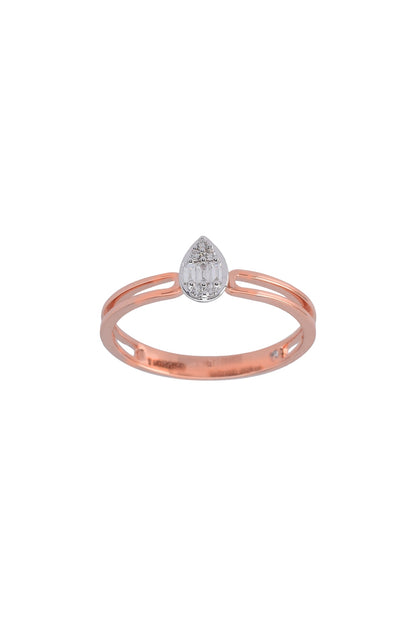14kt Rose Gold Finish Diamond Boujee Ring