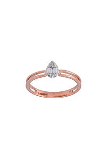 14kt Rose Gold Finish Diamond Boujee Ring