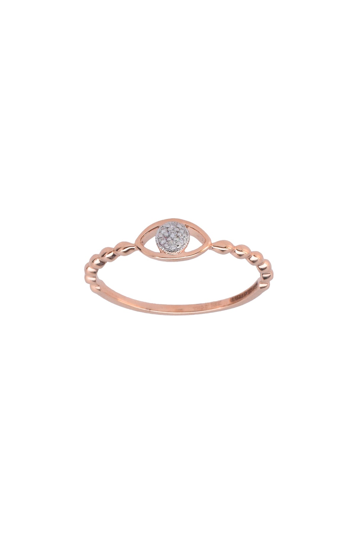 14kt Rose Gold Finish Diamond Boujee Ring