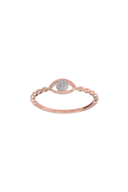 14kt Rose Gold Finish Diamond Boujee Ring