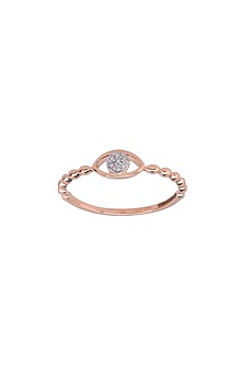 14kt Rose Gold Finish Diamond Boujee Ring