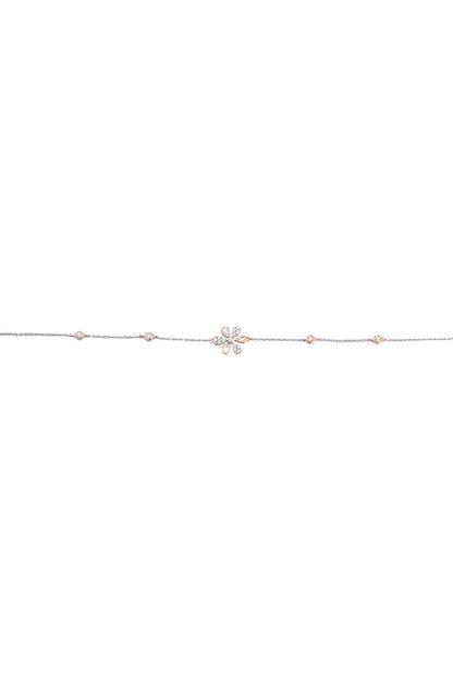 14kt Rose Gold Finish Diamond Loose Bracelet
