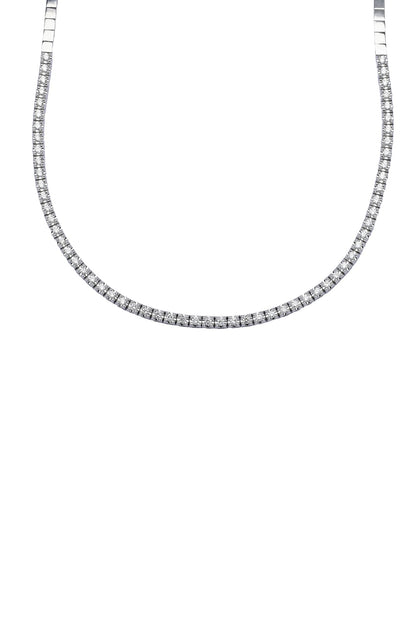 18kt White Finish Diamond Necklace