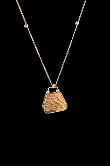 18kt Rose Gold Finish Diamond Handbag Charm Pendant Necklace