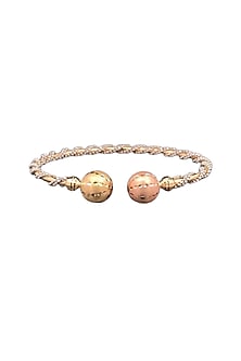 18kt Two-Tone Finish Twisted-Rope Bangle