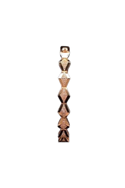 18kt Rose Gold Finish Pyramid-Shaped Spike Bangle