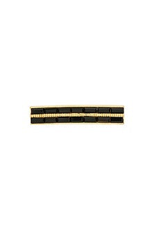 Gold Plated Black Swarovski Ring