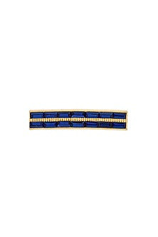 Gold Plated Cobalt Blue Swarovski Ring