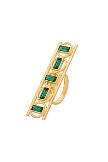 Gold Plated Swarovski Ring