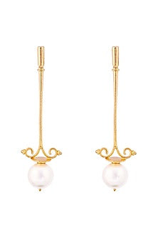 Gold Plated Lampadaire Earrings