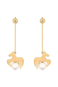 Gold Plated Le Carousel Earrings