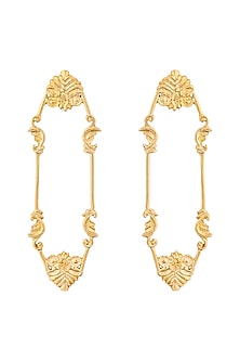 Gold Plated Charpente Earrings