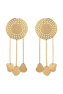 Gold Plated Handcrafted Dangler Earrings