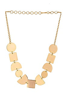 Matte Gold Plated Choker Necklace