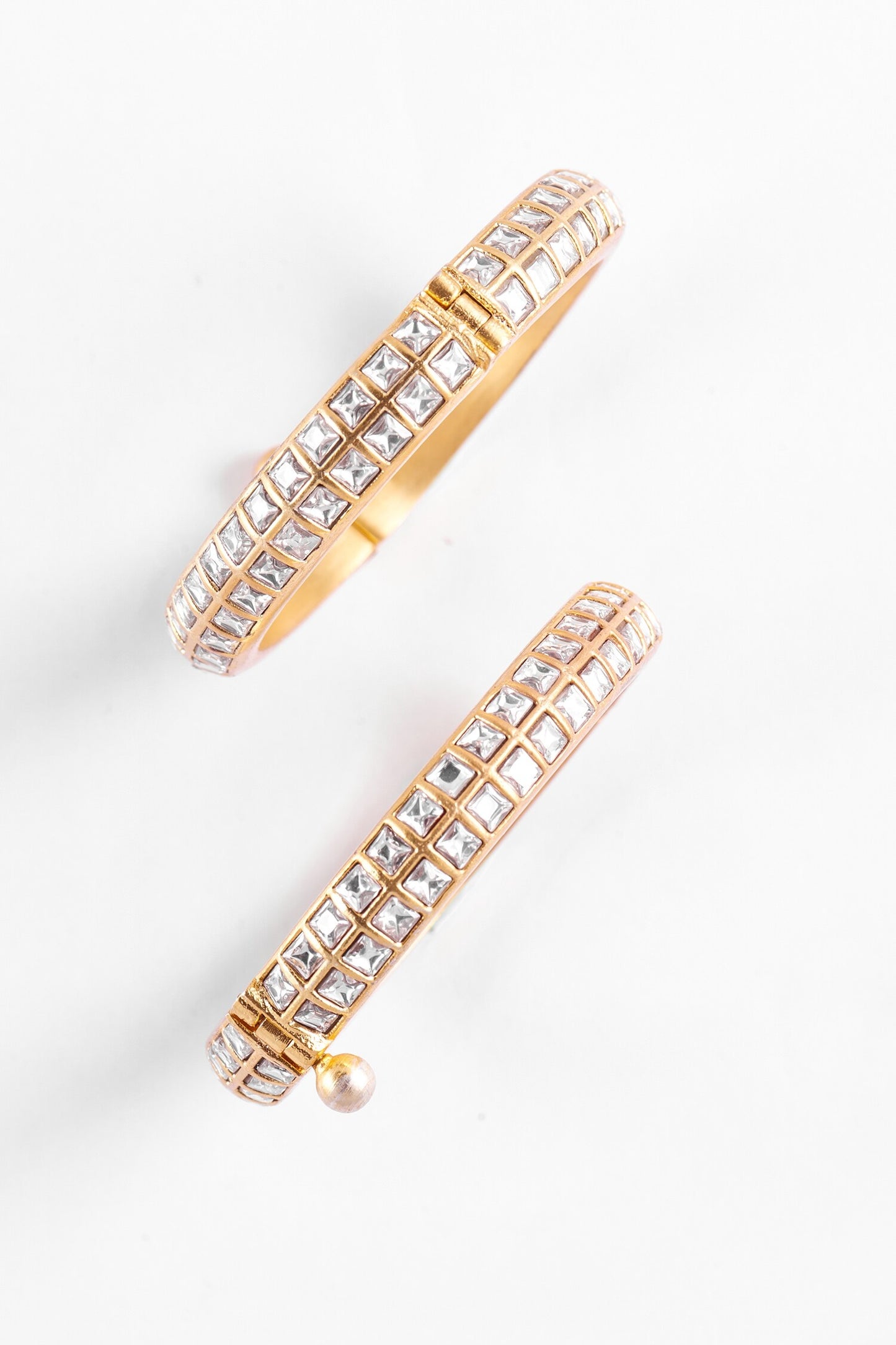 Jadau Kundan Bangles - Set of 2 