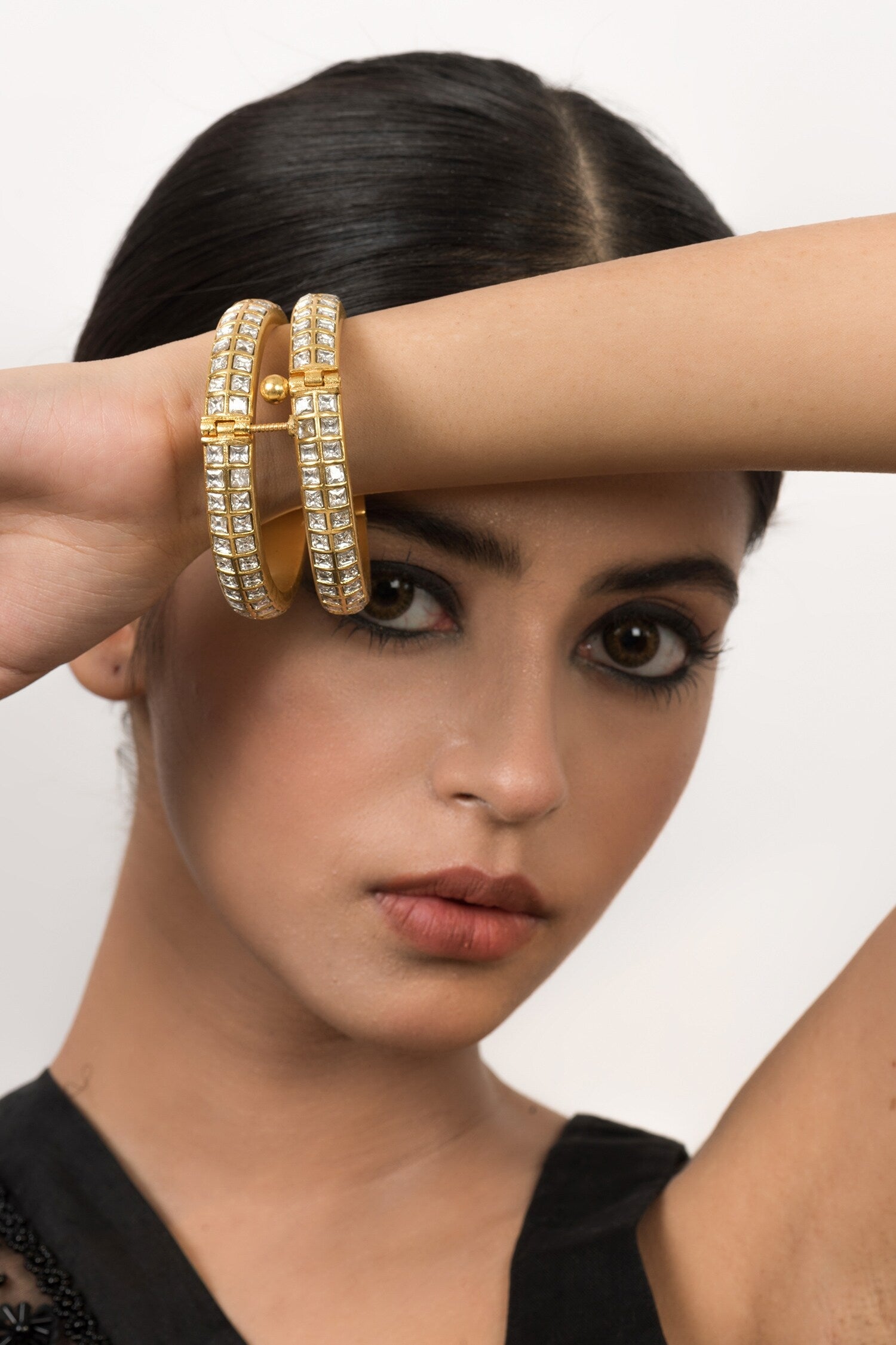 Jadau Kundan Bangles - Set of 2 