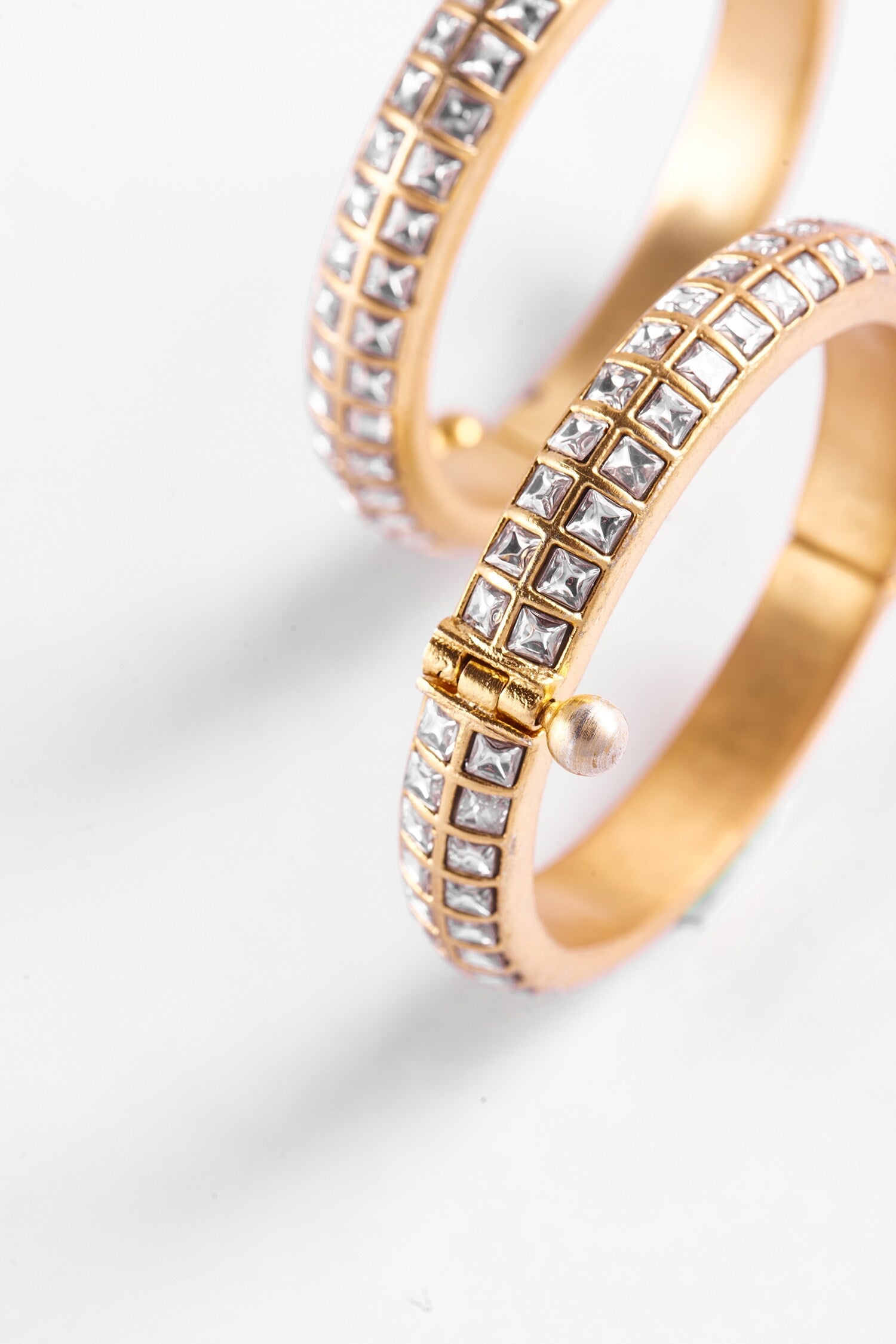 Jadau Kundan Bangles - Set of 2 
