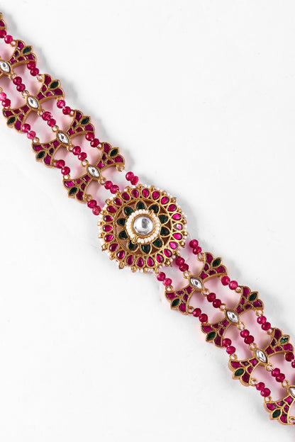 Handmade Jadau Kundan Embellished Mathapatti 