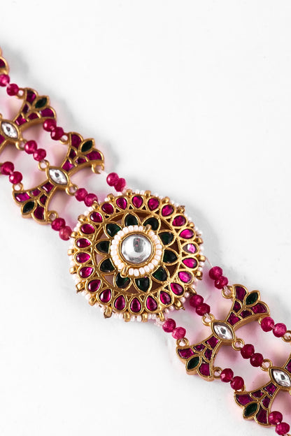 Handmade Jadau Kundan Embellished Mathapatti 