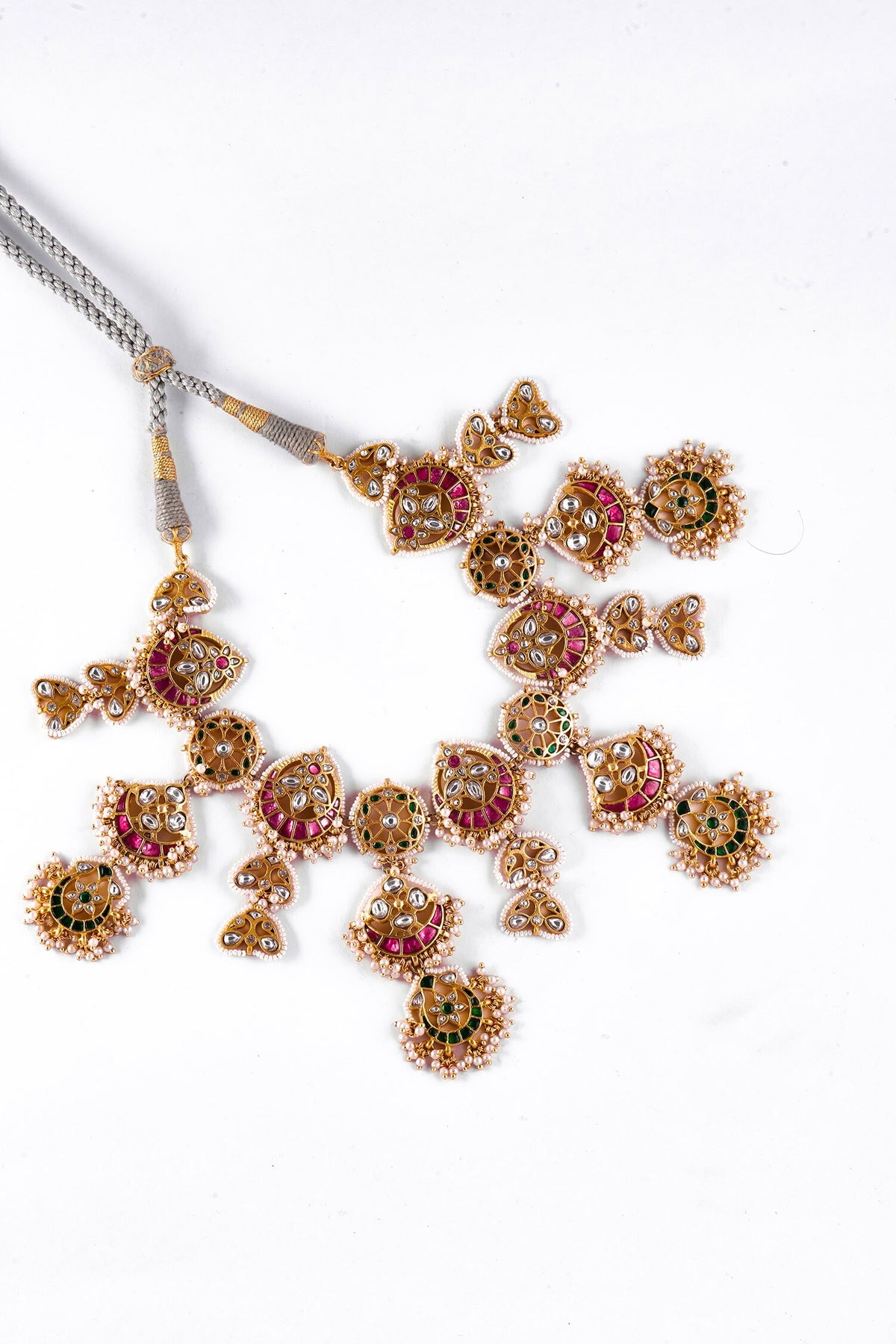 Vintage Jadau Kundan Necklace Set 
