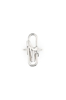 White Finish Mercury Elitia Ring In Sterling Silver
