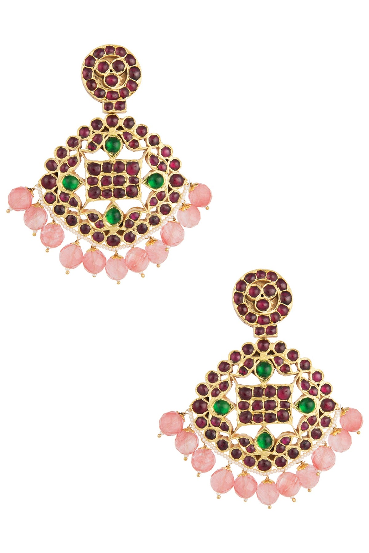 Gold Plated Oyster Shaped Earrings